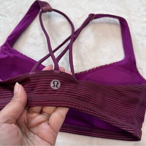 Lululemon Free To Be Bra Simply Radiant Pink Paradise Black Red Grape Size 6 - Picture 8 of 10
